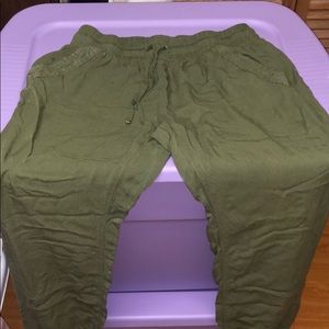 Army green pants